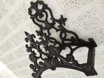 Wasserschlauchhalter aus Gusseisen - schwarz - romantisch